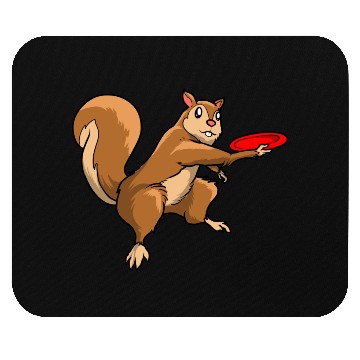 Discover Disc Golf Squirrel Mouse Pads