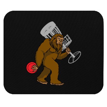 Discover Disc Golf Ape Man Mouse Pads