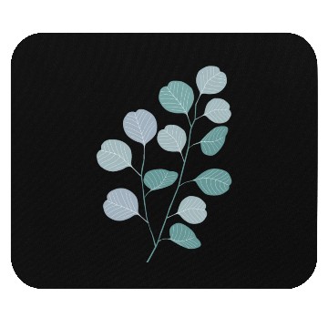Discover Eucalyptus evergreen design - natural plant leaves Mouse Pads