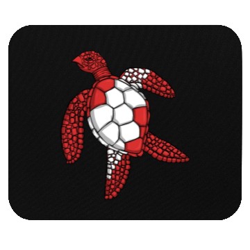 Discover Scuba Diver Red White Flag Turtle Scuba Diving Mouse Pads