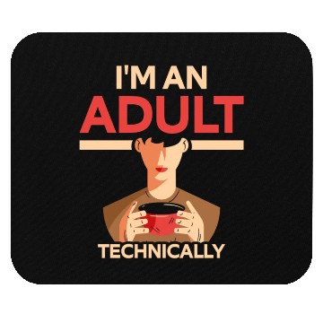 Discover I'm An Adult Technically Birthday Adulting Mouse Pads