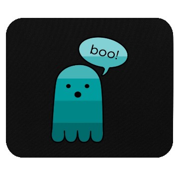 Discover Persian Green Boo Ghost Halloween Mouse Pads