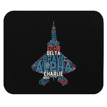 Discover Full Phonetic Alphabet Fighter Jet Pilot Mouse Pads