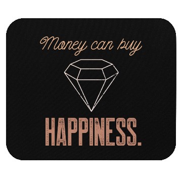 Discover Jewelry Bling Money Can Buy Happiness Funny Diamon Mouse Pads