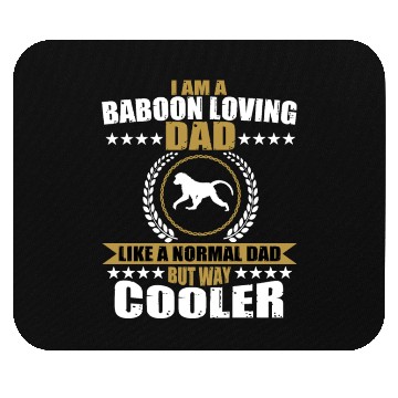 Discover Baboon Loving Dad For Men Mouse Pads