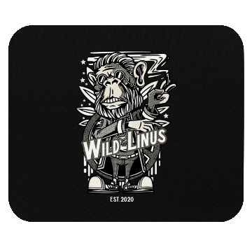 Discover Smoking Monkey by Wild Linus Germany Mouse Pads