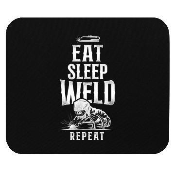 Discover Welder Welding Vintage Eat Sleep Mouse Pads