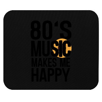 Discover 80s Music Makes Happy Music Lover Retro Musician Mouse Pads