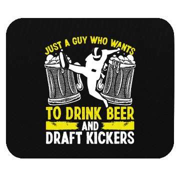 Discover Fantasy Football Player Drinking Draft Kickers Mouse Pads