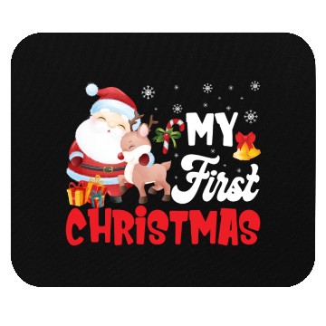 Discover My First Christmas Newborn Baby Mouse Pads