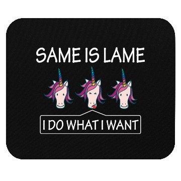 Discover LGBT Same Is Lame Rainbow Unicorn Gift Mouse Pads