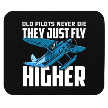 Discover Funny Pilot Gift Old Pilots Never Die Mouse Pads