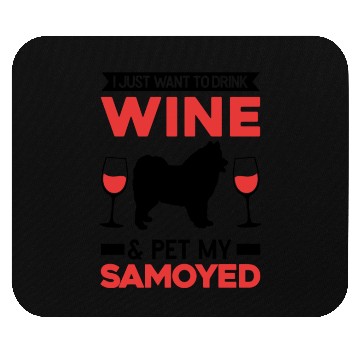 Discover Samoyed And Wine Mouse Pads