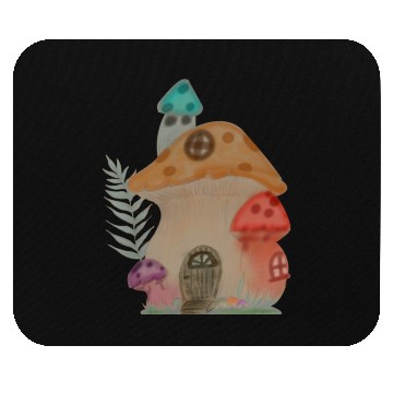 Discover Mushroom house Mouse Pads