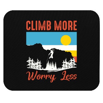Discover Climbing Mountaineering Climber Mountains Hiking Mouse Pads