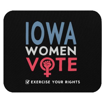 Discover Iowa Women Vote Voter 2022 Election Feminist Mouse Pads