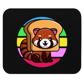 Discover Red Panda In Toast Mouse Pads