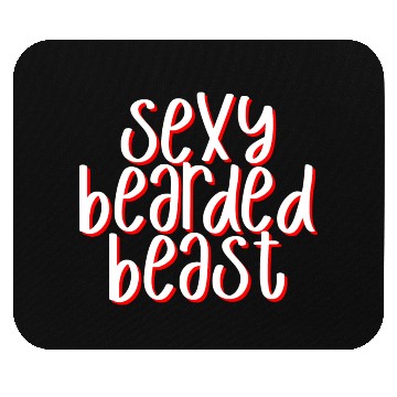 Discover Sexy Bearded Beast 3 Mouse Pads