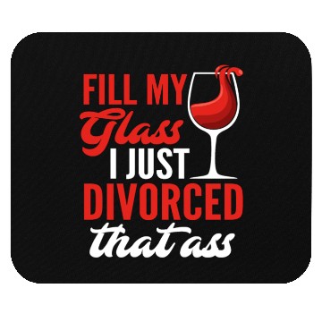 Discover Divorce Wine Divorce Party Mouse Pads