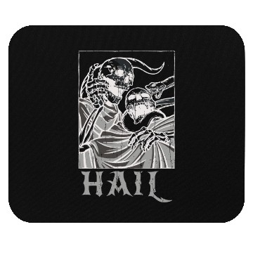 Discover Skeleton Bones Tarot Card Occult Hail Gothic Mouse Pads
