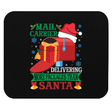 Discover Mail Carrier Christmas Mouse Pads