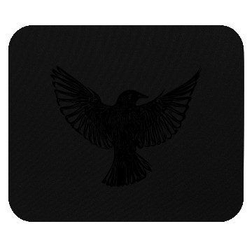 Discover Bird In Flight With Open Wings Mouse Pads