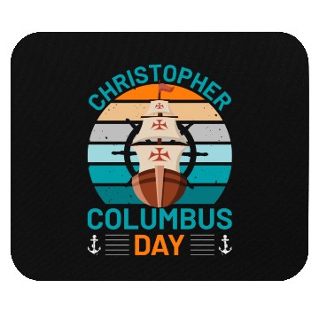 Discover Columbus Day for Christopher Columbus lover Mouse Pads