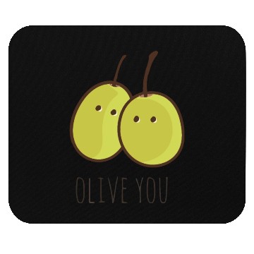Discover I Love You (Olive You) cute Mouse Pads
