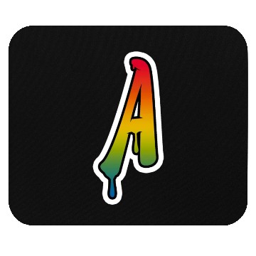 Discover Letter A Graffiti Lettering Alphabet Monogram Init Mouse Pads