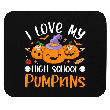 Discover I Love My High School Pumpkins Halloween Teachers Mouse Pads