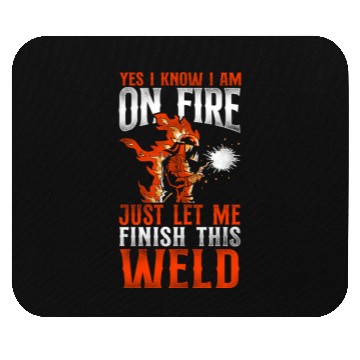 Discover Welder Welding Vintage Yes, I Know Mouse Pads