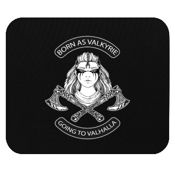 Discover Born as Valkyrie Thor Odin Valhalla Viking Mouse Pads