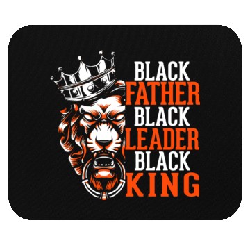 Discover African Daddy Black Dad Afro Lion Mouse Pads