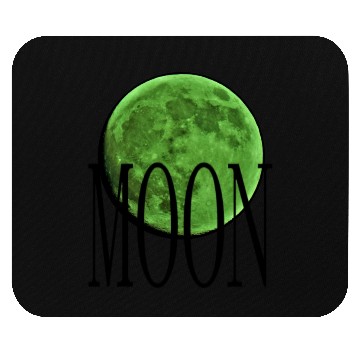Discover Cradle - Emerald Green Moon Mouse Pads