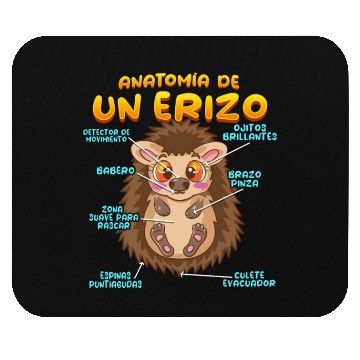 Discover Anatomy Of A Funny Hedgehog Mouse Pads