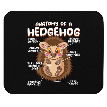 Discover Anatomy Of A Funny Hedgehog Mouse Pads