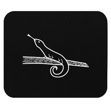 Discover Lizard on a tree branch Mouse Pads