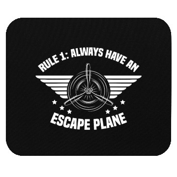 Discover Airline Pilot Pun Escape Plane Aircraft Pilot Mouse Pads