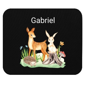 Discover Animal deer rabbit hedgehog Gabriel Mouse Pads