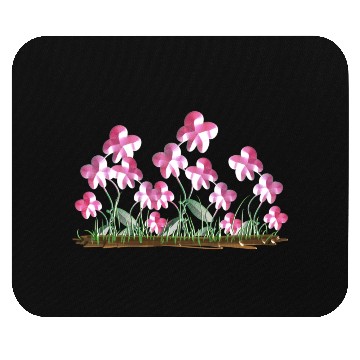Discover plants pink flowers nature icon Mouse Pads