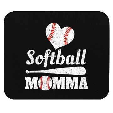 Discover Softball Momma Mother's Day Ball Sports Mom Mommy Mouse Pads