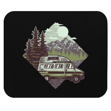 Discover Camping Mountains Wilderness Mouse Pads