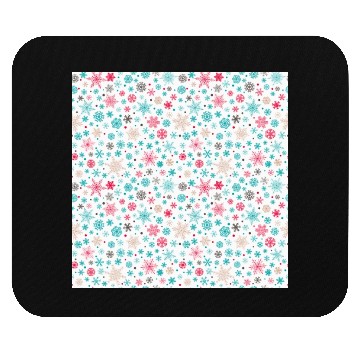 Discover Snowflakes Pattern Colorful Mouse Pads