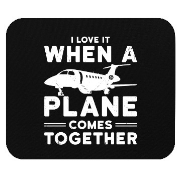 Discover Airline Pilot Plane Comes Together Aircraft Pun Mouse Pads