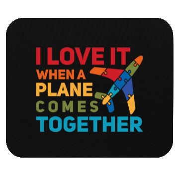 Discover Airline Pilot Plane Comes Together Aircraft Pun Mouse Pads