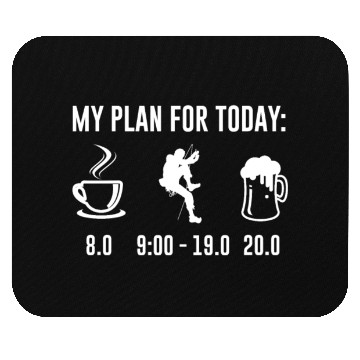 Discover My Plan For Today Climbing Bouldering Climbing Mouse Pads