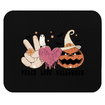 Discover Peace Love Halloween Mouse Pads