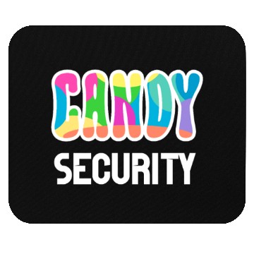 Discover Funny Candy Security Halloween Gifts Mouse Pads