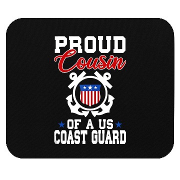 Discover Proud US Coast Guard Cousin Mouse Pads
