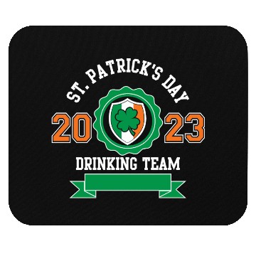 Discover Funny St Patricks Day Drinking Team 2023 Irish Mouse Pads